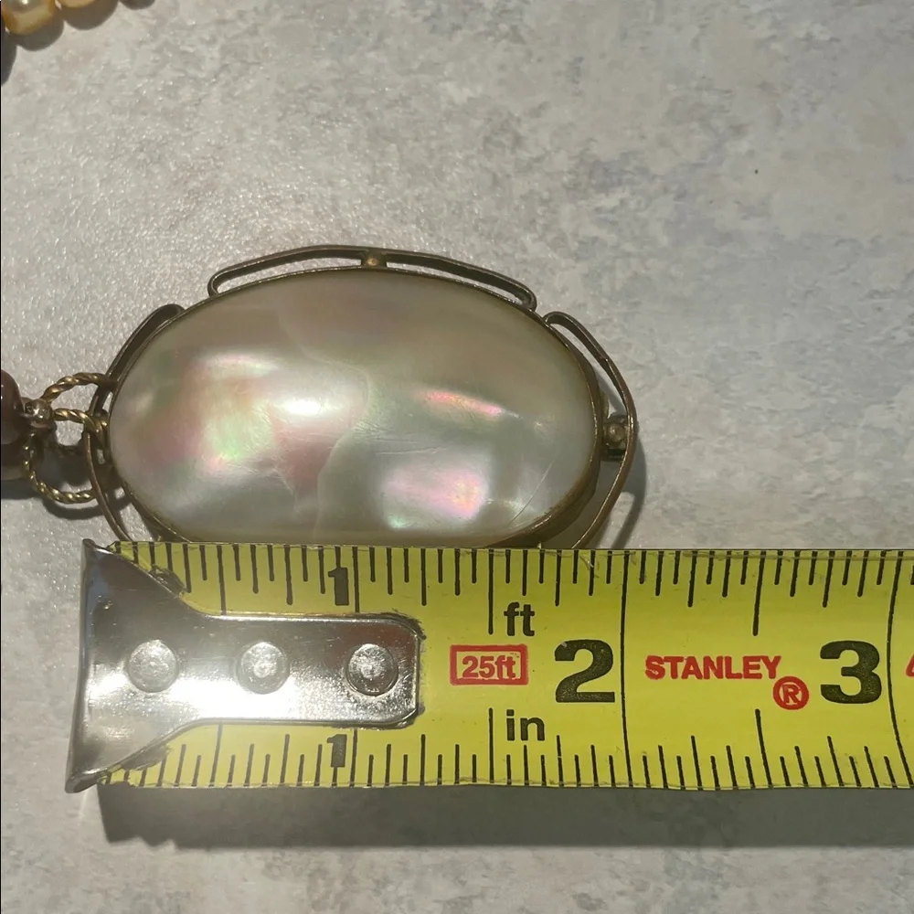 Vintage Pearl & Gold Necklace